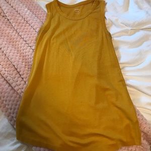 Yellow summer tank top